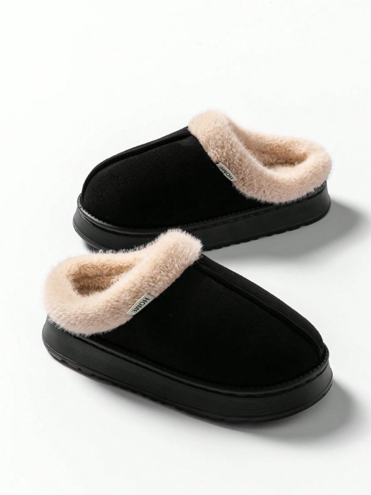 Fashionable & Cozy Men's Coffee Fuzzy Slippers