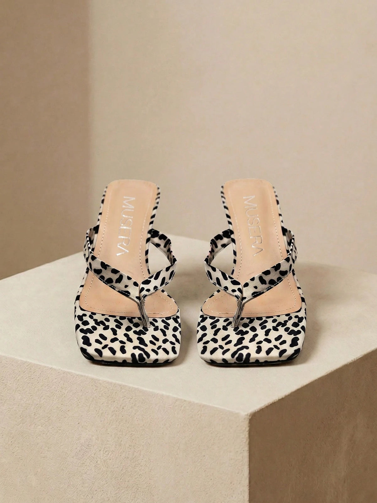 MUSERA Heeled Kitten Sandal Cute Fun Girly